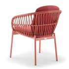 Elba kerti karosszék piros