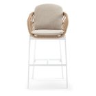 Elba kerti bárszék fehér/natúr