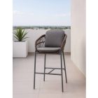 Elba kerti bárszék antracit/barna