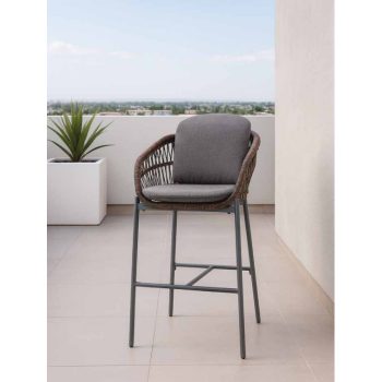 Elba kerti bárszék antracit/barna