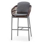 Elba kerti bárszék antracit/barna