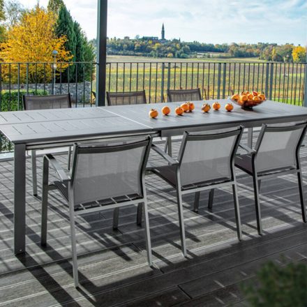 Panarea bővíthető kerti étkezőasztal 110x200-300cm