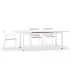 Lipari kerti asztal fehér 100x180-240cm