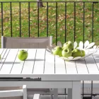 Lipari kerti asztal fehér 100x180-240cm