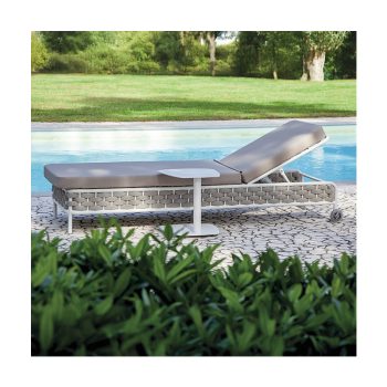 Panama napozóágy fehér/bézs