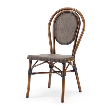 GS 955W karosszék fa mintázatú vázzal - barna színben
