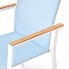 Alpha kerti karosszék fehér/világoskék
