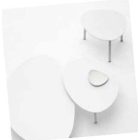 Island kávézóasztal fehér