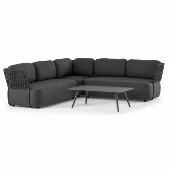 Soft Modular kerti ülőgarnitúra szett fekete