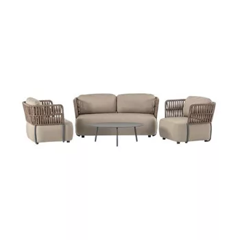 Soft Set kerti ülőgarnitúra szett barna