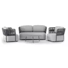 Soft Set kerti ülőgarnitúra szett fekete