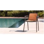 Nida kültéri karosszék sötét szürke színben