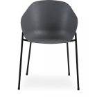 34657T fém vázas kerti szék szürke