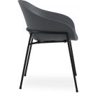 34657T fém vázas kerti szék szürke