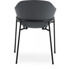 34657T fém vázas kerti szék szürke