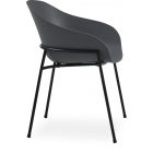 34657T fém vázas kerti szék szürke