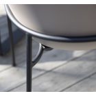 34658T fém vázas kerti szék taupe