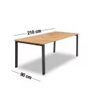 34678T kerti étkezőasztal 210 cm