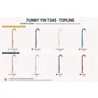 Funny Yin T345 - Topline íves kerti hideg-meleg vizes zuhany nagy zuhanyfejjel - kézi zuhannyal