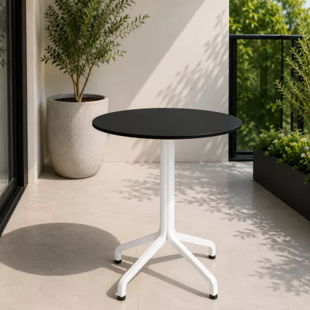 Nardi Frasca kerek asztal fehér/antracit 70 cm