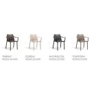 Nardi Tiberina karfás szék tortora