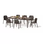 Nardi Tevere 147-211 cm bővíthető kerti asztal terra színű